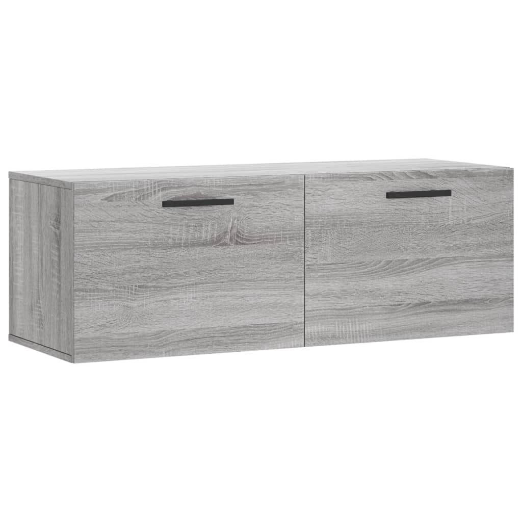 vidaXL Nástěnná skříňka šedá sonoma 100x36,5x35 cm kompozitní dřevo