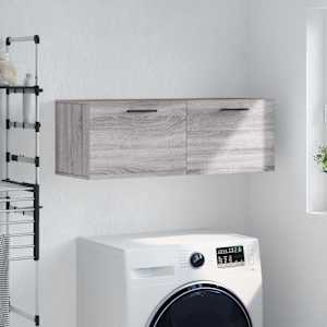 Stenska omarica siva sonoma 100x36,5x35 cm inženirski les