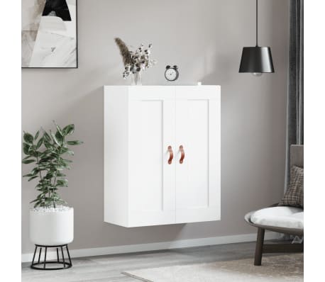 vidaXL Wall Mounted Cabinet White 69.5x34x90 cm Engineered Wood