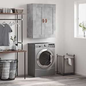 Stenska omarica betonsko siva 69,5x34x90 cm inženirski les