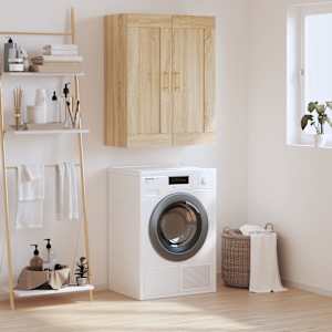 Stenska omarica sonoma hrast 69,5x34x90 cm inženirski les