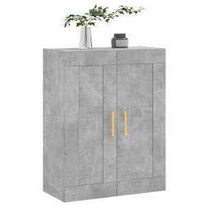 Nástěnná skříňka betonově šedá 69,5x34x90 cm kompozitní dřevo - obrázek 4