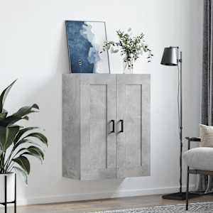Nástěnná skříňka betonově šedá 69,5x34x90 cm kompozitní dřevo - obrázek 3