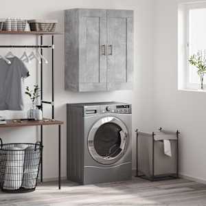 Stenska omarica betonsko siva 69,5x34x90 cm inženirski les