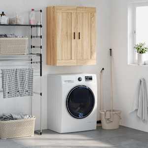 Stenska omarica sonoma hrast 69,5x34x90 cm inženirski les