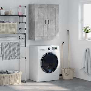 Stenska omarica betonsko siva 69,5x34x90 cm inženirski les