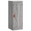 vidaXL seinakapp, hall Sonoma tamm, 34,5 x 34 x 90 cm, tehispuit