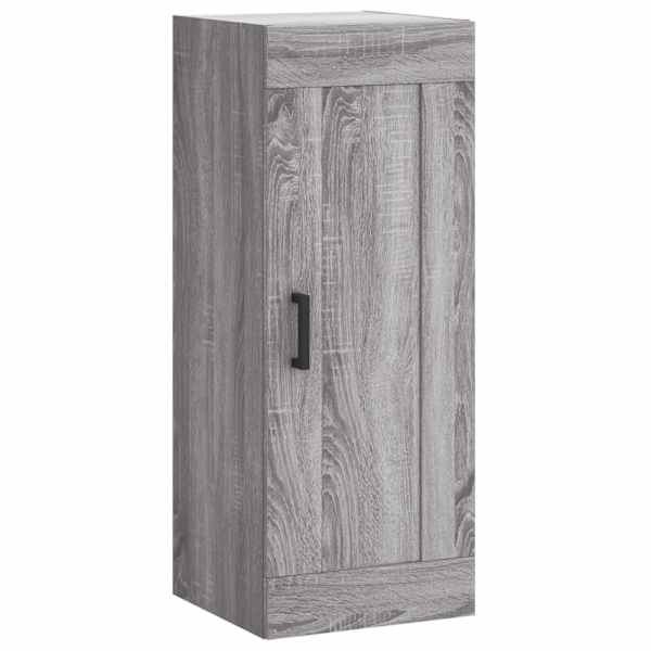 vidaXL seinakapp, hall Sonoma tamm, 34,5 x 34 x 90 cm, tehispuit