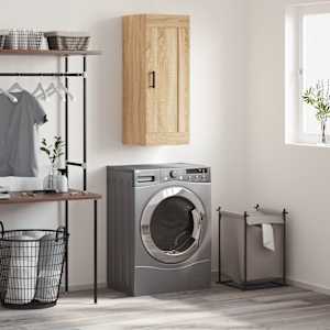 Stenska omarica sonoma hrast 34,5x34x90 cm inženirski les