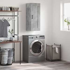 Stenska omarica betonsko siva 34,5x34x90 cm inženirski les