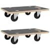 vidaXL transpordik&auml;rud 2 tk, ristk&uuml;liku kuju, 50x35x11,5 cm 250 kg