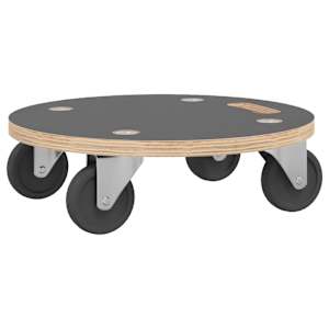 Přepravní vozíky 2 ks kulaté Ø 38 x 11,5 cm 250 kg - obrázek 3