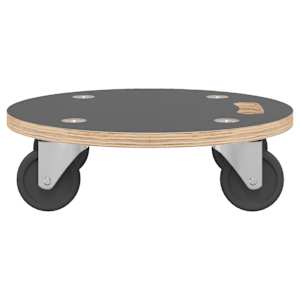 Přepravní vozíky 2 ks kulaté Ø 38 x 11,5 cm 250 kg - obrázek 4