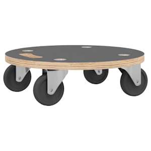 Přepravní vozíky 2 ks kulaté Ø 38 x 11,5 cm 250 kg - obrázek 6