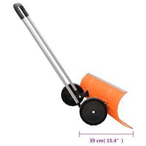 Hrablo na sníh s výsuvnou rukojetí oranžové radlice 96 cm ocel - obrázek 8