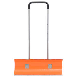 vidaXL Schneeschieber mit Teleskopgriff Orange 96 cm Stahl