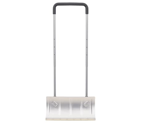 vidaXL Pelle &agrave; neige et poign&eacute;e extensible argent&eacute; 61 cm lame en acier