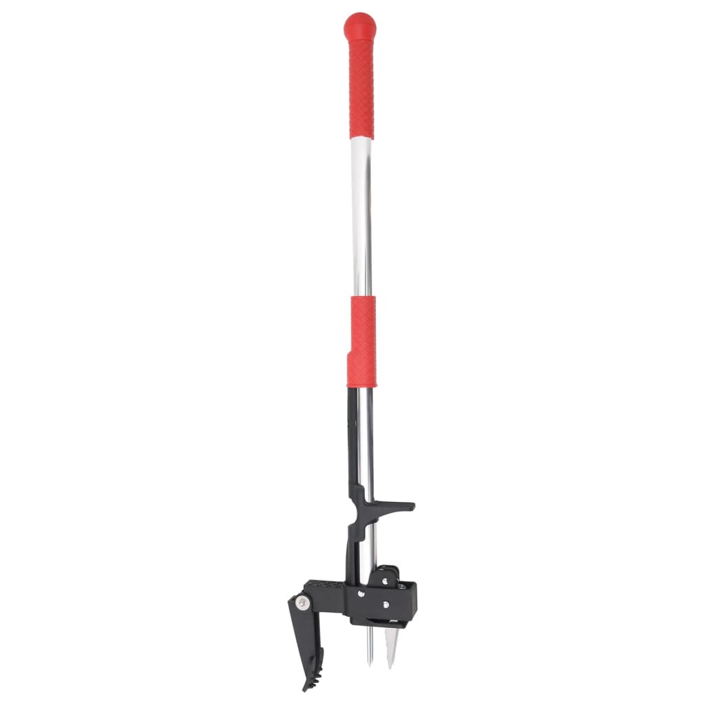 Thumbnail - vidaXL Unkrautstecher Rot und Silbern 99,5 cm Eloxiertes Aluminium