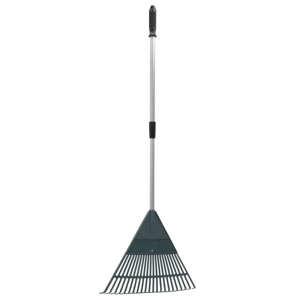 vidaXL Leaf Rake Dark Green 155.5 cm PP