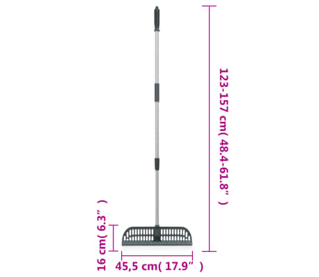 vidaXL løvrive 2-i-1 157 cm PP mørkegrøn | vidaXL.dk