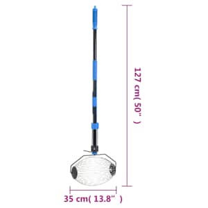 Sběrač ořechů modrý 127 cm ocel - obrázek 5