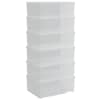 vidaXL plastist hoiukastid 6 tk, 10 l, virnastatavad