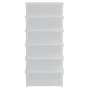 Plastové úložné boxy 6 ks 10 l stohovatelné - obrázek 3