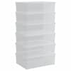 vidaXL plastist hoiukastid 6 tk, 25 l, virnastatavad