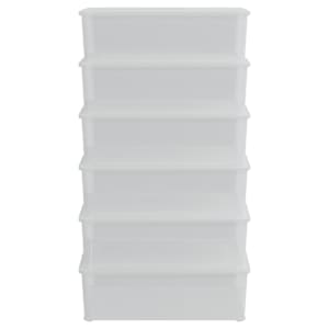 vidaXL Plastov&eacute; &uacute;ložn&eacute; boxy 6 ks 25 l stohovateln&eacute;