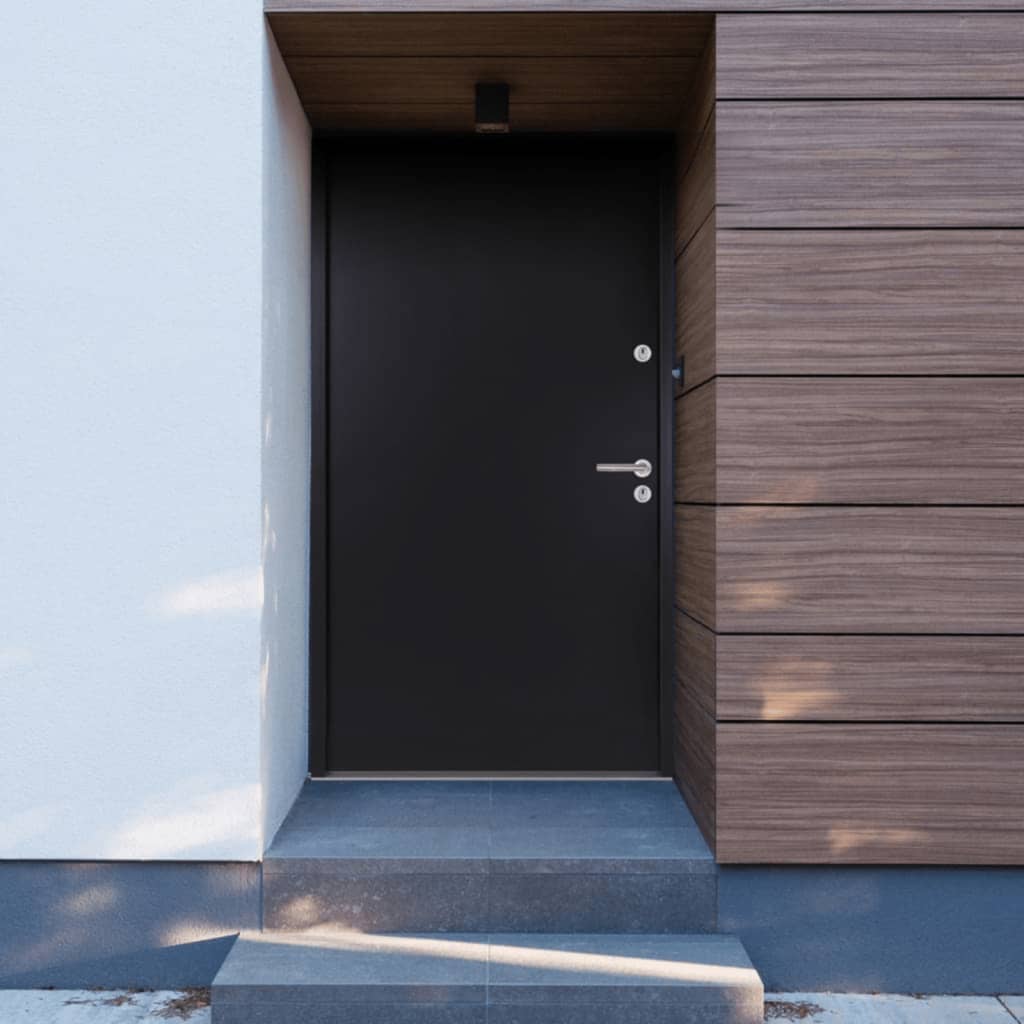 Vchodové dveře antracitové 110 x 207,5 cm hliník