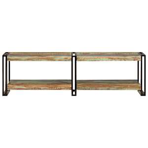 TV skříňka 140 x 30 x 40 cm masivní recyklované dřevo - obrázek 2