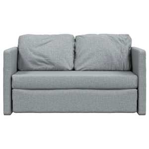 Podlahová rozkládací pohovka 2 v 1 šedá 112x174x55 cm textil - obrázek 5