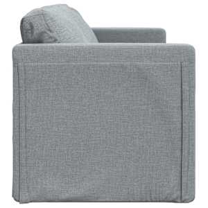 Podlahová rozkládací pohovka 2 v 1 šedá 112x174x55 cm textil - obrázek 6