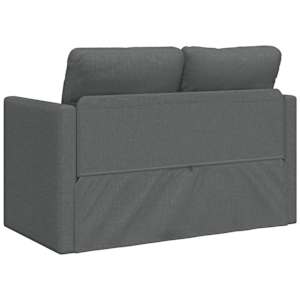 Podlahová rozkládací pohovka 2v1 tmavě šedá 112x174x55cm textil - obrázek 7