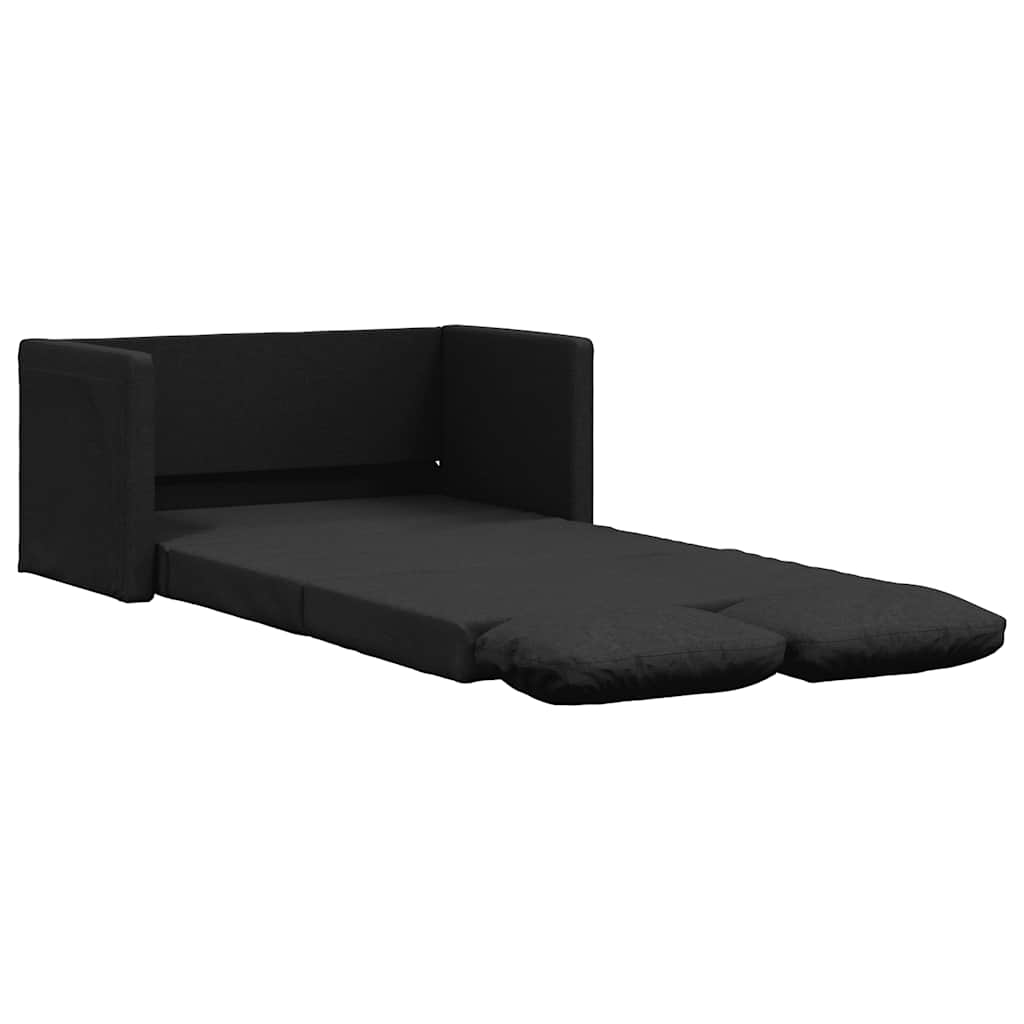 Thumbnail - vidaXL Bodensofa mit Schlaffunktion Schwarz 112x174x55 cm Stoff