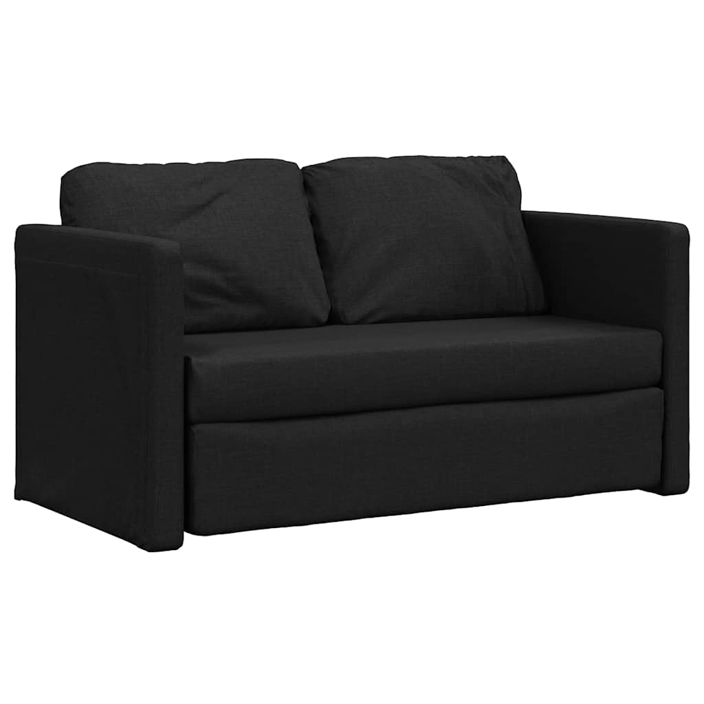 Thumbnail - vidaXL Bodensofa mit Schlaffunktion Schwarz 112x174x55 cm Stoff