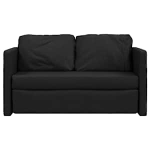 Podlahová rozkládací pohovka 2 v 1 černá 112x174x55 cm textil - obrázek 5