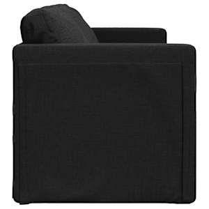Podlahová rozkládací pohovka 2 v 1 černá 112x174x55 cm textil - obrázek 6