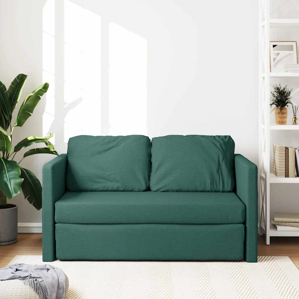 Thumbnail - vidaXL Bodensofa mit Schlaffunktion Dunkelgrün 112x174x55 cm Stoff