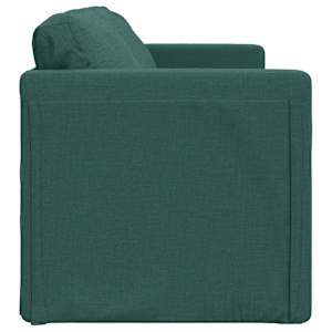 Podlahová rozkládací pohovka 2 v 1 zelená 112x174x55 cm textil - obrázek 6