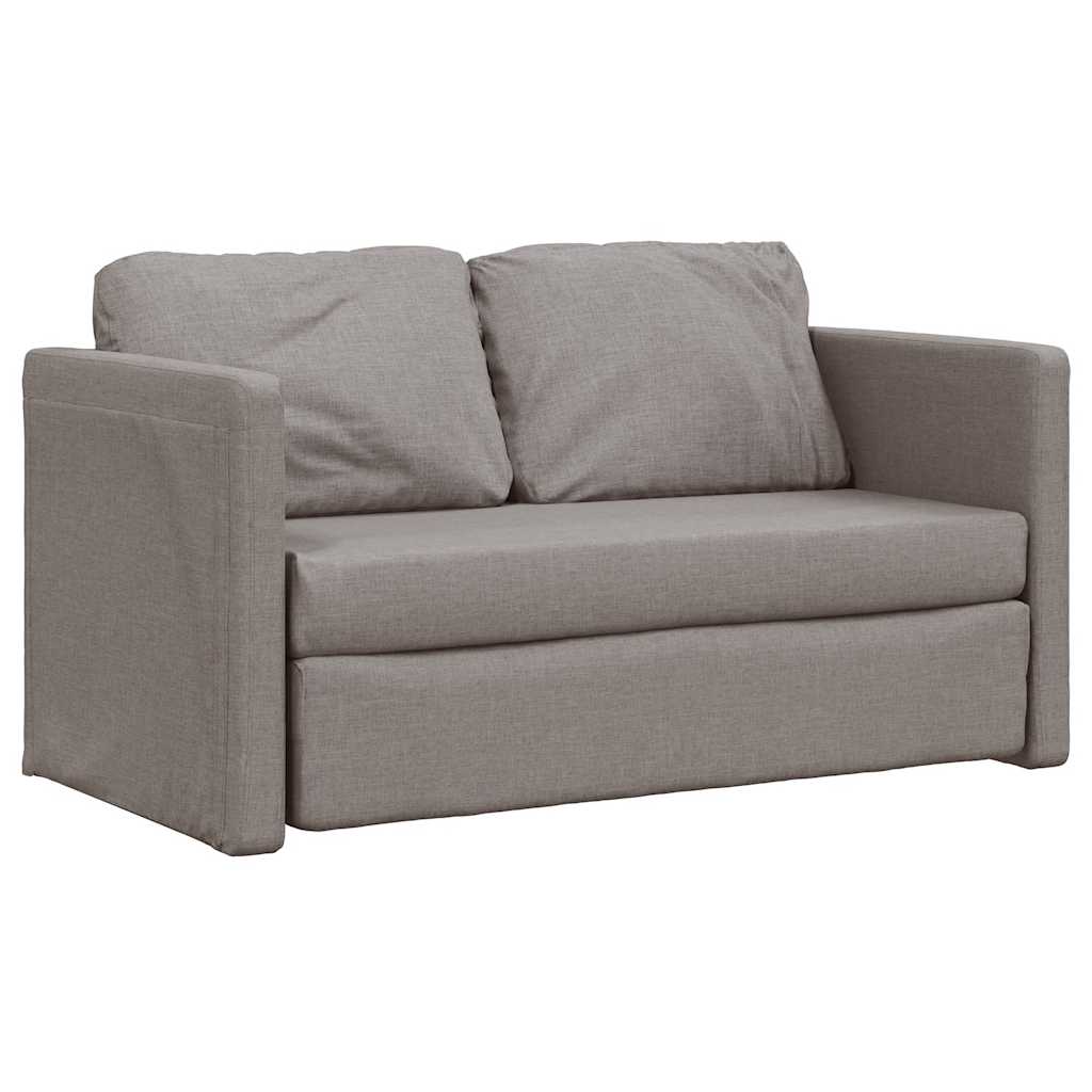 Thumbnail - vidaXL Bodensofa mit Schlaffunktion Taupe 112x174x55 cm Stoff