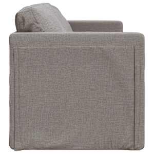 Podlahová rozkládací pohovka 2 v 1 taupe 112x174x55 cm textil - obrázek 6