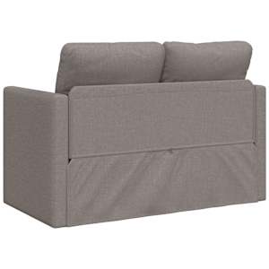 Podlahová rozkládací pohovka 2 v 1 taupe 112x174x55 cm textil - obrázek 7