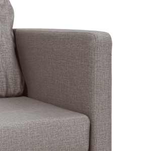Podlahová rozkládací pohovka 2 v 1 taupe 112x174x55 cm textil - obrázek 9