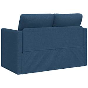 Podlahová rozkládací pohovka 2 v 1 modrá 112x174x55 cm textil - obrázek 7