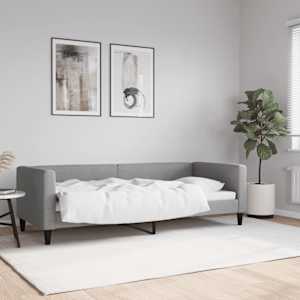 Válenda světle šedá 80 x 200 cm textil - obrázek 1