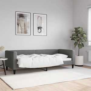 Válenda tmavě šedá 80 x 200 cm textil - obrázek 1