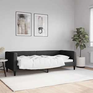 Válenda černá 80 x 200 cm textil - obrázek 1
