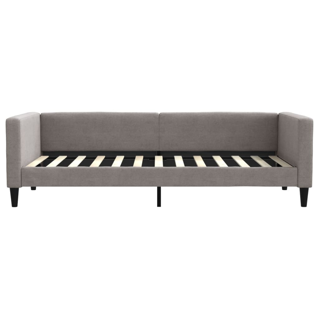 vidaXL Slaapbank 90x200 cm stof taupe, foto 2