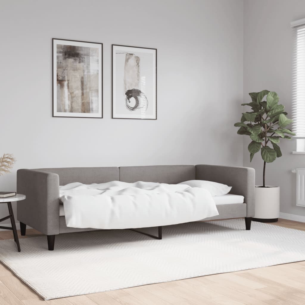 Sofa, taupe spalvos, 90x200cm, audinys